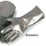 Welders Style Glove, Thermal Leather Palm, Aluminized Back, Gunn Cut, Wool Lined